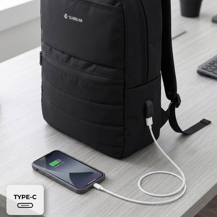 Subblim Mochila Compact Backpack 15L Negro Subblim Mochila Compact Backpack 15L Negro